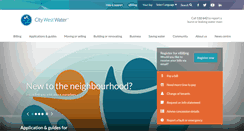 Desktop Screenshot of citywestwater.com.au