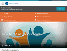 Tablet Screenshot of citywestwater.com.au